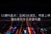 51爆料盘点：丑闻3大误区，明星上榜理由疯狂令人欲望升腾