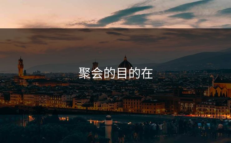 聚会的目的在